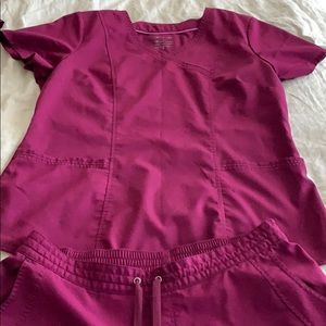 XL Healing Hands Purple Label Scrubs